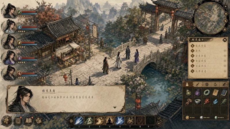 金庸群侠传5爱与死仙狐MOD六周年 地图重绘 演示图 3